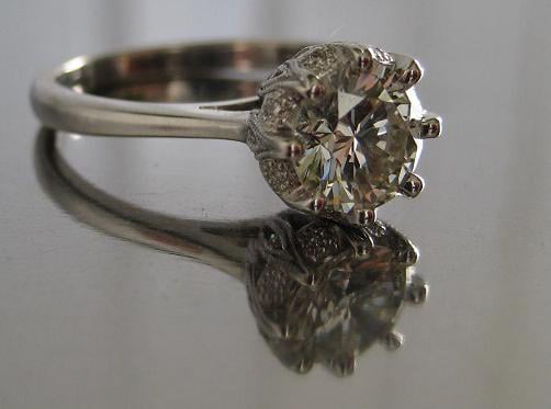 Diamond Engagement Ring Eight Prong Setting